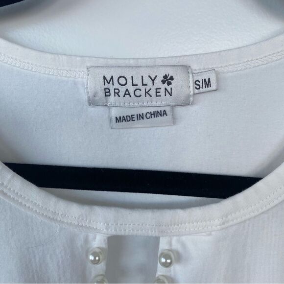 MOLLY BRACKEN | cut out shoulder tee - Picture 3 of 8
